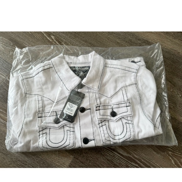*Brand New* True Religion Jimmy Big T Denim Trucker Jacket - Picture 4 of 4